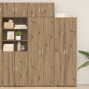 vidaXL förvaringsskåp Artisan Ek 70x42.5x225 cm Konstruerat trä