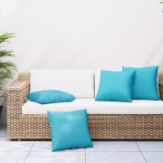 vidaXL Scatter Pillows 4 st Turkos 40x40 cm Tyg