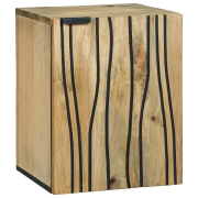 vidaXL Badrumsväggskåp 38x33.5x48 cm Massivt trä Mango & konstruerat t...