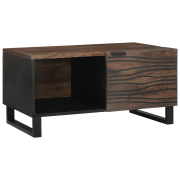vidaXL Kaffeebord 80 x 50 x 40 cm - Massivt Mangoträ & Konstruerat Trä