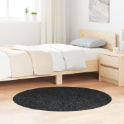 vidaXL Luggig Matta med Latexbakgrund Mörkgrå ø120 cm