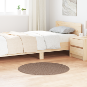 vidaXL Värdelös Matta med Latexbakgrund Brun ø90 cm