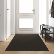 vidaXL Dörrmatta Tvättbar Svart 120x350 cm