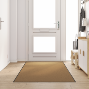 vidaXL Dörrmatta Tvättbar Grädde 120x300 cm