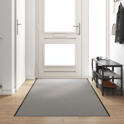 vidaXL Dörrmatta Rektangulär Grå 120x400 cm