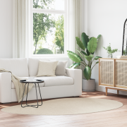 vidaXL Matta "HUARTE" Kort Lugg Mjuk och Tvättbar Beige 160x230 cm
