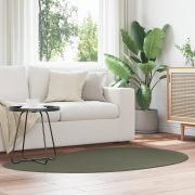 vidaXL Områdesmatta Skogsgrön 120x170 cm Polyester Halkfri