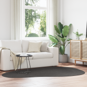 vidaXL Matta "HUARTE" Kort Lugg Mjuk och Tvättbar Antracit 160x230 cm
