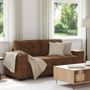 vidaXL Soffa Loveseat Brun 140 cm i Konstläder