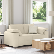 vidaXL 120 cm Linne Loveseat Soffa