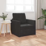 vidaXL Golvsängsoffa 2-i-1 Svart 74x77x81 cm Sammet