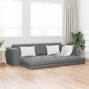 vidaXL Golvsängsoffa 2-i-1 Mörkgrå 245x150x60.5 cm Tyg