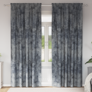 vidaXL Sammetsgardiner 2 st med öljett Silvergrå 225x140 cm