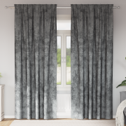 vidaXL Sammetsgardiner 2 st med ögla Grå 225x140 cm