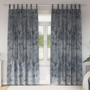 vidaXL Sammetsgardiner 2 st med öljett Silvergrå 225x140 cm