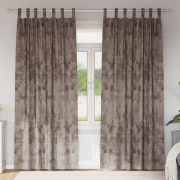 vidaXL Sammetsgardiner 2 st med Öljett Cappuccino 225x140 cm