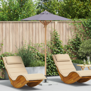 vidaXL Trädgårdsparasol Mörkgrå 150x210 cm Bambu