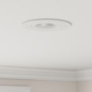 vidaXL Inbyggda Spotlightar 12 st Rund GU10 Vit Ø91 mm