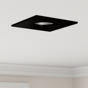 vidaXL Infällbara Spotlights 12 st Fyrkantig GU10 Svart 91x91 mm