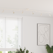 vidaXL Takspotlight 6-vägs justerbar borstad nickel GU10