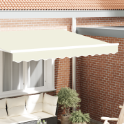 vidaXL Markis Valance för 2.5 m Ram Gräddfärgad 2.3x0.2 m