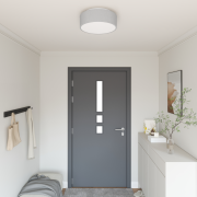 vidaXL Taklampor Flush Mount Grå Ø 38 cm Tyg E27