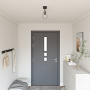 vidaXL Taklampor med Justerbar Glaskupol Antracit E27