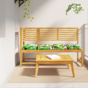 vidaXL Pallkuddar för sits 4 st Tropisk djungel 40x40x8 cm Oxford tyg