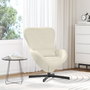 vidaXL Äggstol Cream Sammet