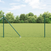 vidaXL Staketstolpar med spik 13 st Ø32 mm 140 cm Galvaniserat stål