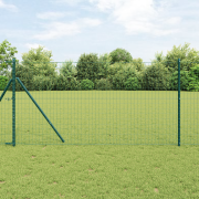 vidaXL Euro Staket Grön 1.4x10 m Stål