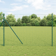 vidaXL Euro Staket Grön 1.6x10 m Stål