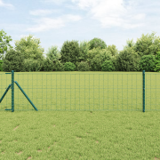 vidaXL Euro-staket Grön 0.8x25 m Stål
