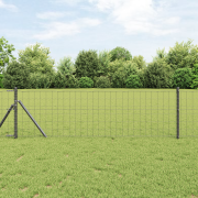 vidaXL Euro Fence Grå 0.6x50 m Stål
