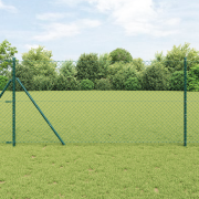 vidaXL Kedjespärr Grön 1.6x10 m Stål