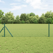 vidaXL Kättingstaket Grön 0.4x25 m Stål
