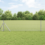 vidaXL Svetsat Trådgärde 0.6x100 m Galvaniserat Stål