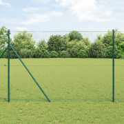 vidaXL Hexagonstängsel Grön 1.6x100 m Stål