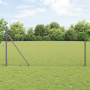 vidaXL Sexkantigt stängsel Grå 1.4x50 m Stål