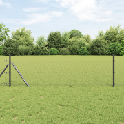 vidaXL Hexagonstängsel Grå 0,5x100 m Stål