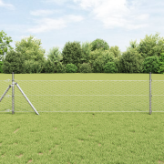vidaXL Hexagonstaket 0,8x50 m Galvaniserat stål