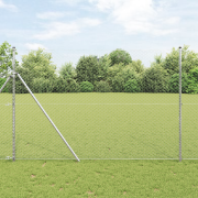 vidaXL Sexkantigt stängsel 1.5x50 m Galvaniserat stål