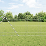 vidaXL Fältstängsel 1.6x10 m Galvaniserat stål