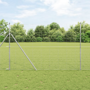 vidaXL Fältstängsel 1.6x10 m Galvaniserat stål