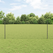 vidaXL Fence Posts 22 st U-Kanal Grå 100 cm Stål