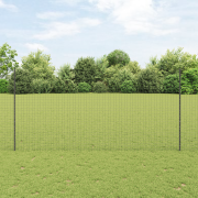 vidaXL Stängselposter 10 st U-kanal Grå 150 cm Stål