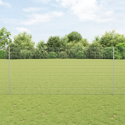 vidaXL Stängselposter 10 st U-kanal 140 cm Galvaniserad Stål