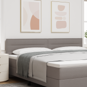 vidaXL Sänggavel Linjer Design Taupe 200 cm Tyg