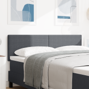 vidaXL Sänggavel Enkel Design Mörkgrå 140 cm Sammetstyg