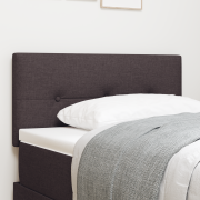 vidaXL Sänggavl Knapptuftad Mörkbrun 100 cm Tyg